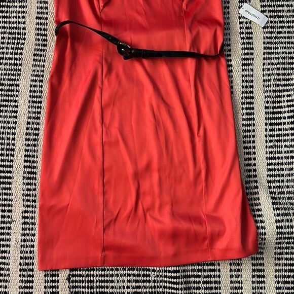 Dressbarn Size 16 Deep Orange Sheath Sarin Dress NWT - Picture 2 of 7